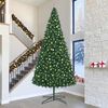 vidaXL Albero di Natale con luci a corde decorative Verde 400 cm PVC