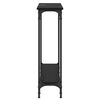 vidaXL Tavolo consolle Rovere Nero 75 x 22,5 x 75 cm Legno multistrato