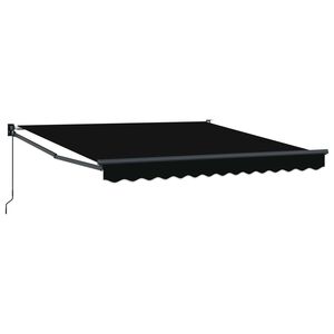 vidaXL Tenda da Sole Nero 300 x 250 x 165 cm Poliestere