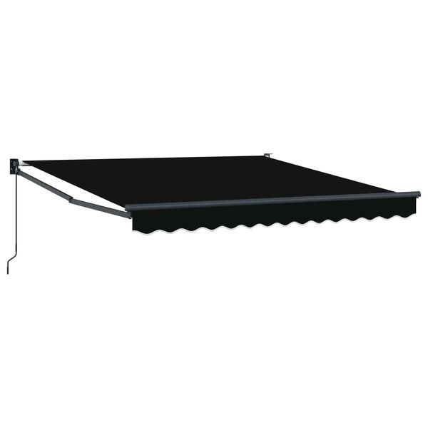 vidaXL Tenda da Sole Nero 300 x 250 x 165 cm Poliestere