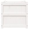 vidaXL Fioriera da Giardino Bianca 60x60x60 cm Legno Massello di Pino