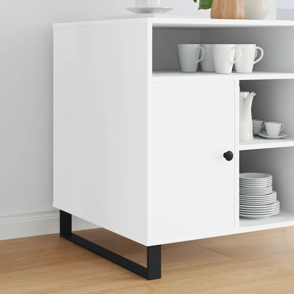 vidaXL Piedini per mobili 2 pcs Nero 59,6 x 4 x 10 mm Ferro