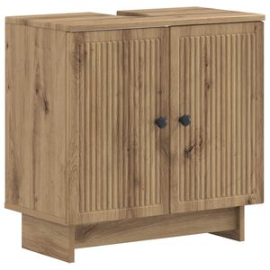 vidaXL Armadio per Lavabo da Bagno EDE Rovere Artigianale