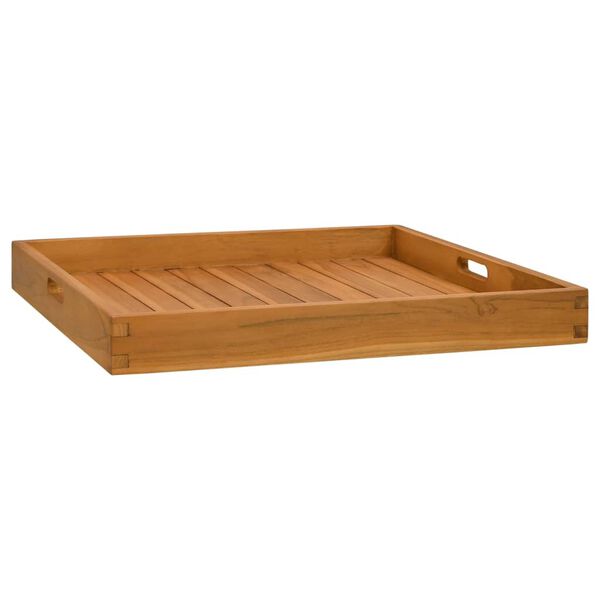 vidaXL Vassoio da Portata 60x60 cm in Legno Massello di Teak