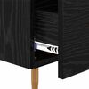 vidaXL Comodino 2 pcs Nero 40 x 35 x 47,5 cm Legno multistrato