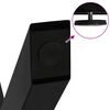 vidaXL Gambe per Tavolino da Caff&egrave; a Forma di X 2 pz Nere 28x(42-43) cm Acciaio