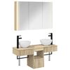 vidaXL Set di Armadi da Bagno 4 pz Rovere Sonoma Legno ingegnerizzato