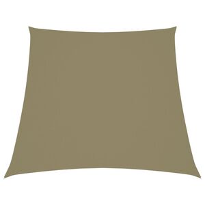 vidaXL Parasole a Vela in Tela Oxford a Trapezio 2/4x3 m Beige