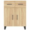 vidaXL Credenza Rovere Sonoma 69,5x34x180 cm in Legno Multistrato