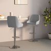 vidaXL Sgabelli da Bar 2 pz Grigio Chiaro in Tessuto