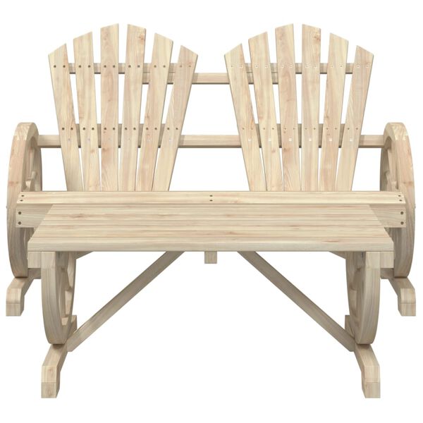 vidaXL Set Salotto da Giardino 2 pz in Legno Massello di Abete