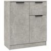 vidaXL Credenza Grigio Cemento 60x30x70 cm in Legno Multistrato