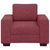 vidaXL Poltrona Rosso Vino 100x77x82 cm in Tessuto