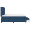 vidaXL Letto a molle con materasso Blu 200 x 200 cm Tessuto