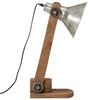 vidaXL Lampada da Scrivania 25 W Argento Vintage 23x13x52 cm E27