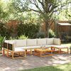 vidaXL Set di divani da giardino 8 pezzi con cuscini in legno di acacia e rattan