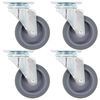 vidaXL Rotelle Girevoli 4 pz 75 mm