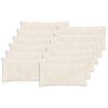 vidaXL Federa 12 pz HOUTEN Bianco 40 x 80 cm