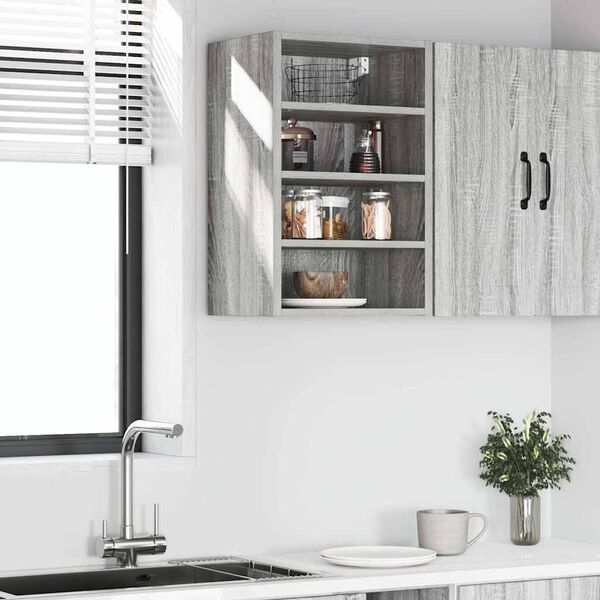 vidaXL Mobile Pensile “Riga” Grigio Sonoma 40x29,5x60 cm