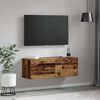 vidaXL Mobiletto a muro Legno vecchio 100 x 36,5 x 35 cm
