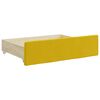 vidaXL Divano Letto Estraibile con Cassetti Giallo 90x200cm in Velluto