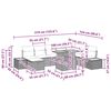 vidaXL Set Divano da Giardino 9 pcs Beige polyrattan