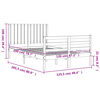 vidaXL Giroletto con Testiera 120x200 cm in Legno Massello