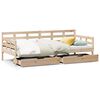 vidaXL Dormeuse con Cassetti 90x190 cm in Legno Massello Pino