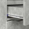 vidaXL Credenza Grigio cemento 100 x 30 x 65,6 Legno multistrato