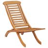 vidaXL Sedia pieghevole 50x90x69 cm in legno massello di teak