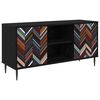 vidaXL Mobile TV OMMEN 102 x 33 x 51 cm Rovere Nero