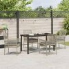 vidaXL Set da Pranzo per Giardino 5 pcs Grigio chiaro polyrattan