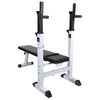 vidaXL Panca Reclinabile con Rack Bilanciere e Set Manubri 90 kg