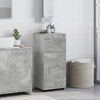 vidaXL Set di Armadi da Bagno TULUM Grigio cemento 37 x 31,5 x 82 cm