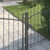 vidaXL Cancello da giardino Woerden Grigio 100 x 400 cm Acciaio