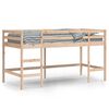 vidaXL Letto Soppalco con Scala Bambini 90x200 cm Legno Massello Pino