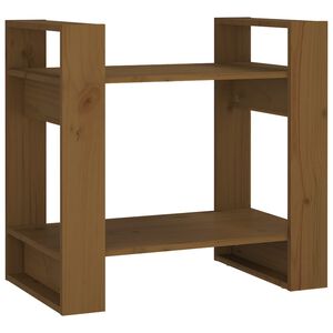 vidaXL Libreria/Divisorio Ambrato 60x35x57 cm in Legno Massello