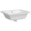 vidaXL Lavandino da Bagno Bianco 46,5x35x18 cm Rettangolare Ceramica