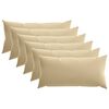 vidaXL Federa 6 pcs HEERLEN Beige 40 x 80 cm Poliestere