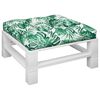 vidaXL Cuscino per Pallet Motivo a Foglie 70x70x12 cm