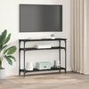 vidaXL Tavolo consolle Rovere Nero 100 x 29 x 75 cm Legno multistrato