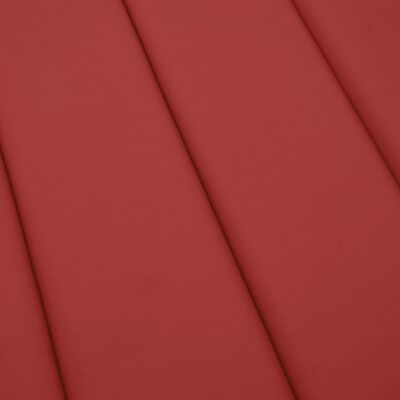 vidaXL Cuscino per Lettino Rosso 200x50x3 cm in Tessuto Oxford