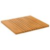 vidaXL Tappeto da bagno Marrone 52 x 50 cm Legno di Acacia Massello