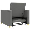 vidaXL Divano letto estraibile singolo Grigio scuro 90 x 165 x 87 cm
