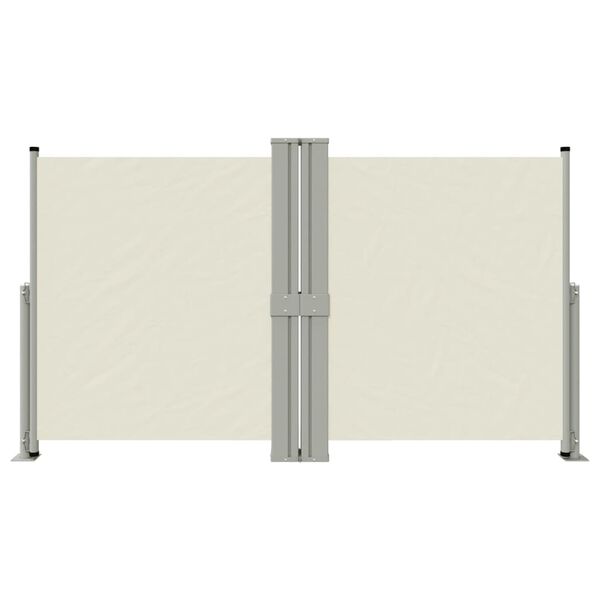 vidaXL Tenda da Sole Laterale Retrattile Crema 140x1200 cm