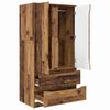 vidaXL Mobile da Bagno con cassetto Legno vecchio 79,5 x 49 x 156 cm