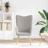 vidaXL poltrona Grigio chiaro 62 x 67 x 95,5 cm Tessuto Sherpa