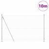 vidaXL Palo della recinzione Argento 10 x 1,4 m (maglia 19 x 19 mm)