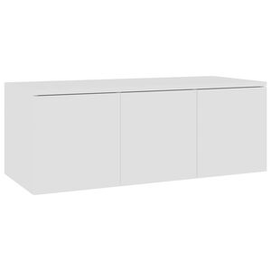 vidaXL Mobile Porta TV Bianco 80x34x30 cm in Legno Multistrato