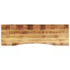 vidaXL Piano Scrivania con Curva 160x50x2,5cm Massello Grezzo di Mango
